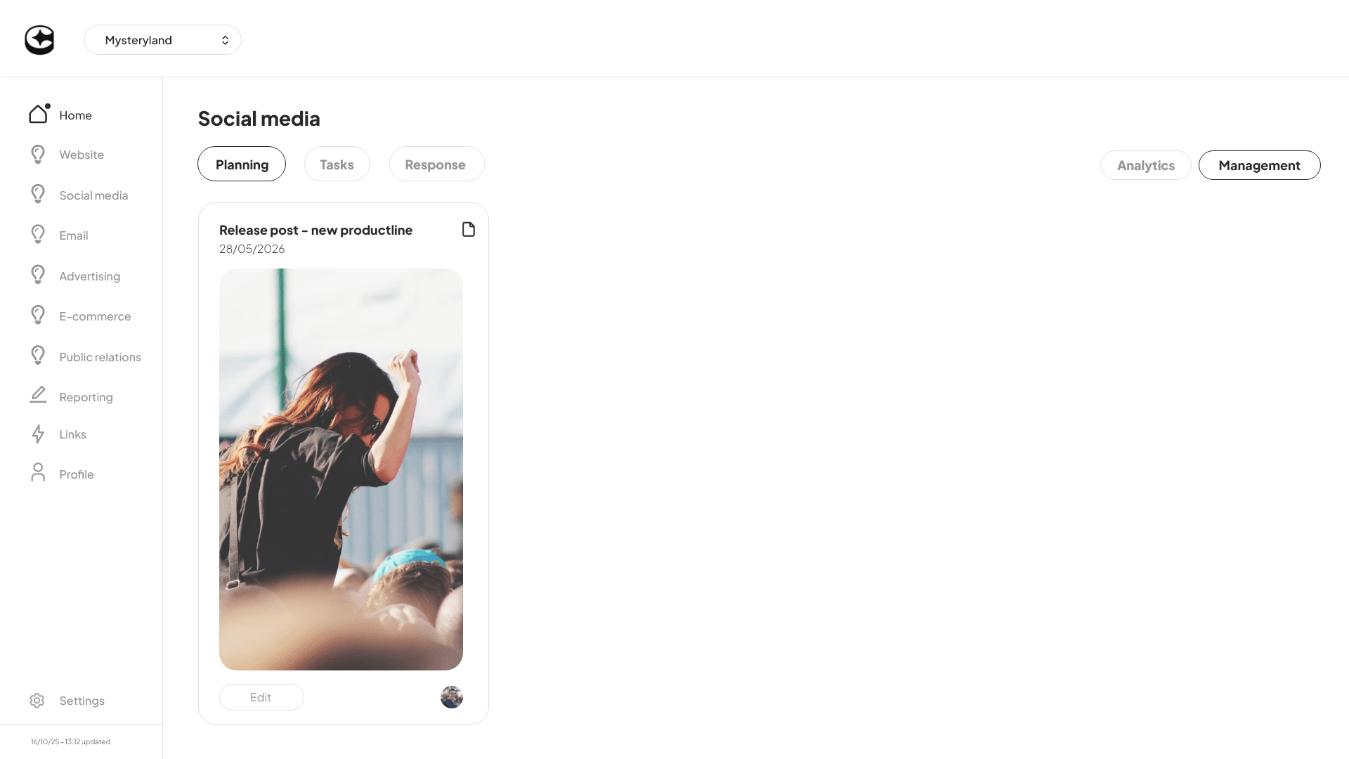 Plan dashboard preview